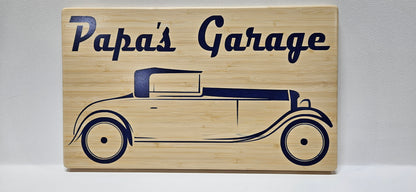 papa's garage plaque, papa's garage certificate