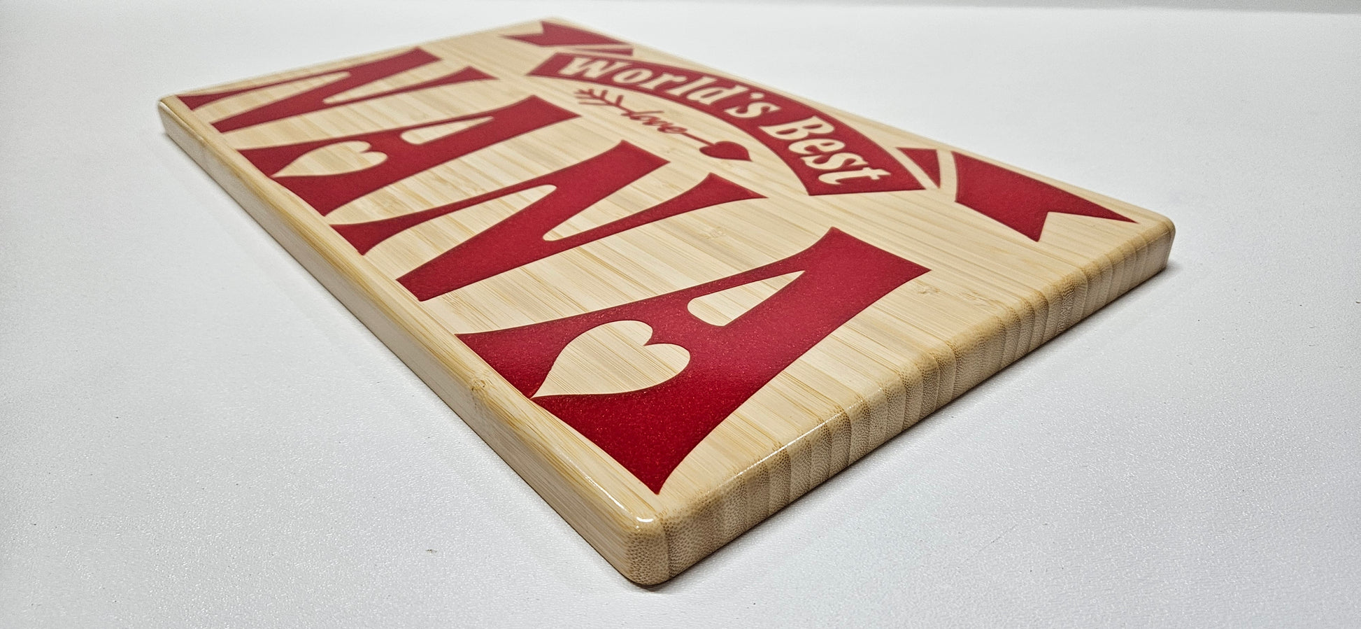 world's best nana plaque, world's best nana certificate, world's best nana sign, side view